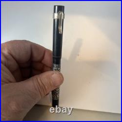 Rare Mason Masonic Sterling Silver 14k Nib Fountain Pen 1930s Gb17