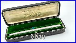 Rare Mint! C1885 Mabie Todd Bard Sterling Silver Eyedropper Swan Fountain Pen