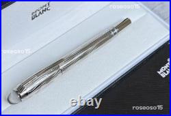 Rare Montblanc Meisterstuck Solitaire Sterling Silver StarWalker Fountain Pen
