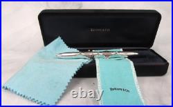 Rare! Schlumberger Tiffany & Co. 18k and Sterling Silver Birch Pen with Box