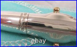 Rare! Schlumberger Tiffany & Co. 18k and Sterling Silver Birch Pen with Box
