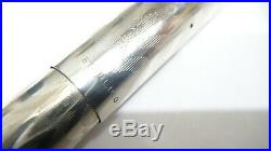 Rare! Sheaffer Sterling Silver Fountain Pen, Full Flex 14k Fine Nib, USA