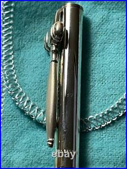 Rare Tiffany & Co Sterling Silver 925 Ballpoint Pen Gavel Judge Clip Free Ship