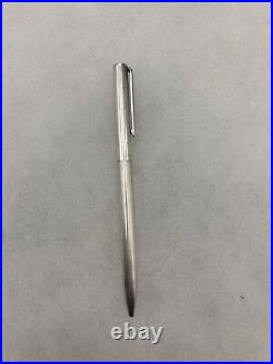 Rare Vintage Tiffany Plain Clip Sterling Silver Twist Pen 925