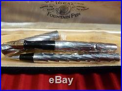 Rare Waterman Sterling Silver Lady Patricia Set Cable Twist