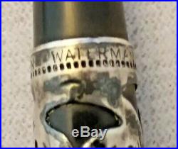 Rare Waterman's Ideal 1P Pump Filler Sterling Filigree Fountain Pen Estate Find