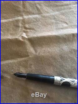 Rare carey sterling silver eyedropper fountain pen