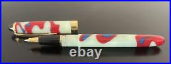 Recife Collectable Pen Jade Red Blue Ballpoint Excellent