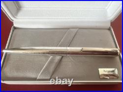 Red 925 STERLING Silver Giant Square Dome Vintage Writing Ballpoint Pen