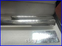 Red Ballpoint Pen Solid 925 SILVER Engraved Guilloché Vintage Writes 1