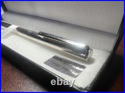 Red Ballpoint Pen Solid 925 SILVER Engraved Guilloché Vintage Writes 1
