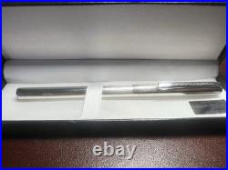 Red Ballpoint Pen Solid 925 SILVER Engraved Guilloché Vintage Writes 1