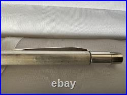 Red Ballpoint Pen Solid 925 SILVER Vintage Click Mechanism 8