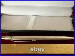 Red Ballpoint Pen Solid 925 SILVER Vintage Click Mechanism 8
