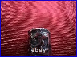 Red Desk Pen Silver 925 English Hallmarks Sheffield 1915 Original Vintage