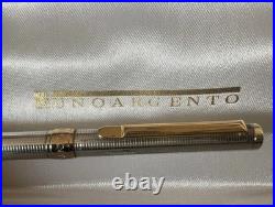 Red Unoargento Silver Ballpoint Pen 925 Guilloche Golden Profiles Writes Case