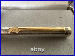 Red Unoargento Silver Ballpoint Pen 925 Guilloche Golden Profiles Writes Case