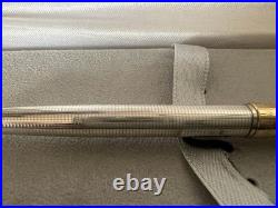 Red Unoargento Silver Ballpoint Pen 925 Guilloche Golden Profiles Writes Case