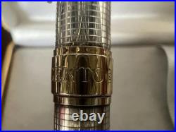 Red Unoargento Silver Ballpoint Pen 925 Guilloche Golden Profiles Writes Case Red Unoargento Silver Ballpoint Pen 925 Guilloche Golden Profiles Writes Case