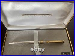 Red Unoargento Silver Ballpoint Pen 925 Guilloche Golden Profiles Writes Case