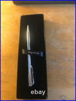 Robert Wyland Sterling Silver ball point pen, Grey withCalf, NIB, Vintage'80s