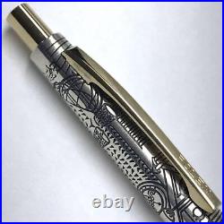 Rolex Original Limited Engraved Ballpoint Pen Sterling Silver Used from Japan