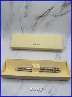 Rolex Platinum Crown Silver Signature Pen AD VIP Gift