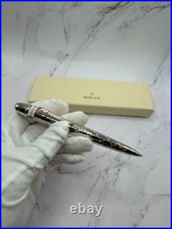 Rolex Platinum Crown Silver Signature Pen AD VIP Gift