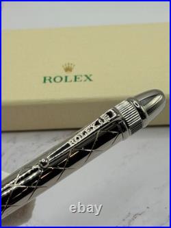 Rolex Platinum Crown Silver Signature Pen AD VIP Gift