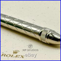 Rolex Platinum Crown Silver Signature Pen AD VIP Gift