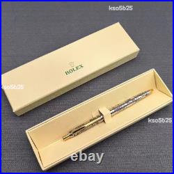 Rolex Vintage-Style Palladium-Finish Ballpoint Pen New in Box Luxury Ad Gift
