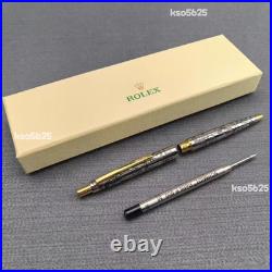 Rolex Vintage-Style Palladium-Finish Ballpoint Pen New in Box Luxury Ad Gift
