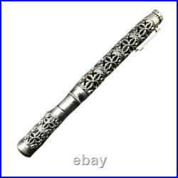 S925 Silver High Quality Ballpoint Pen EDC Tactical Signature Pen