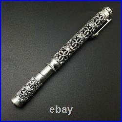 S925 Silver High Quality Ballpoint Pen EDC Tactical Signature Pen