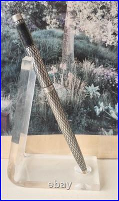 SHEAFFER Imperial Sterling Silver Ballpoint Pen USA Vintage. Diamond pattern