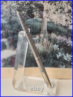 SHEAFFER Imperial Sterling Silver Ballpoint Pen USA Vintage. Diamond pattern