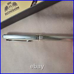 SOLID 925 STERLING SILVER Ronson Pen NOT PLATE MINT NOS Private Collection