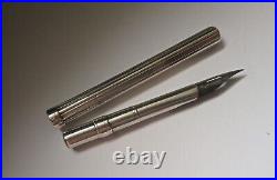 SOLID SILVER S MORDAN & CO, TRAVELLING INK PEN c1900