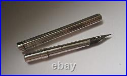 SOLID SILVER S MORDAN & CO, TRAVELLING INK PEN c1900