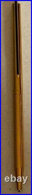 ST Dupont Pen Classique Ballpoint Sterling Silver 925 Gold Plated Vermeil