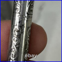SVintage Sheaffer Sterling Silver Ballpoint Pen Imperial Series, Grapes & Leaves