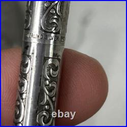 SVintage Sheaffer Sterling Silver Ballpoint Pen Imperial Series, Grapes & Leaves