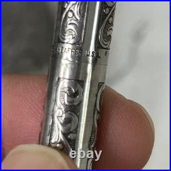 SVintage Sheaffer Sterling Silver Ballpoint Pen Imperial Series, Grapes & Leaves