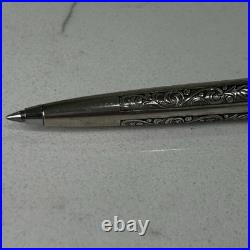 SVintage Sheaffer Sterling Silver Ballpoint Pen Imperial Series, Grapes & Leaves