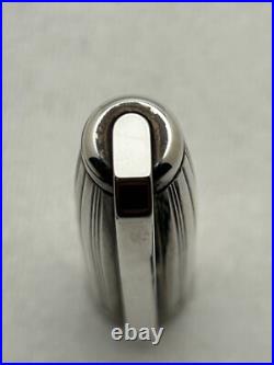 S. T Dupont Sterling Silver Fountain Pen, 14 Fine Nib-Mint