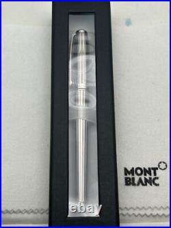 S. T Dupont Sterling Silver Fountain Pen, 14 Fine Nib-Mint