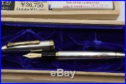 Sailor 1911 Sterling Silver GORGEOUS Fountain Pen 21K M Nib with Box/Papers