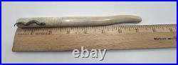 Serpent White Ivory Fountain Pen JUMA Snakeskin Resin Sterling Silver Bespoke