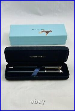 Set Of Tiffany & Co. Sterling Silver T Clip Pen And Pencil In Original Box/pack