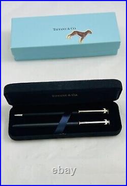 Set Of Tiffany & Co. Sterling Silver T Clip Pen And Pencil In Original Box/pack